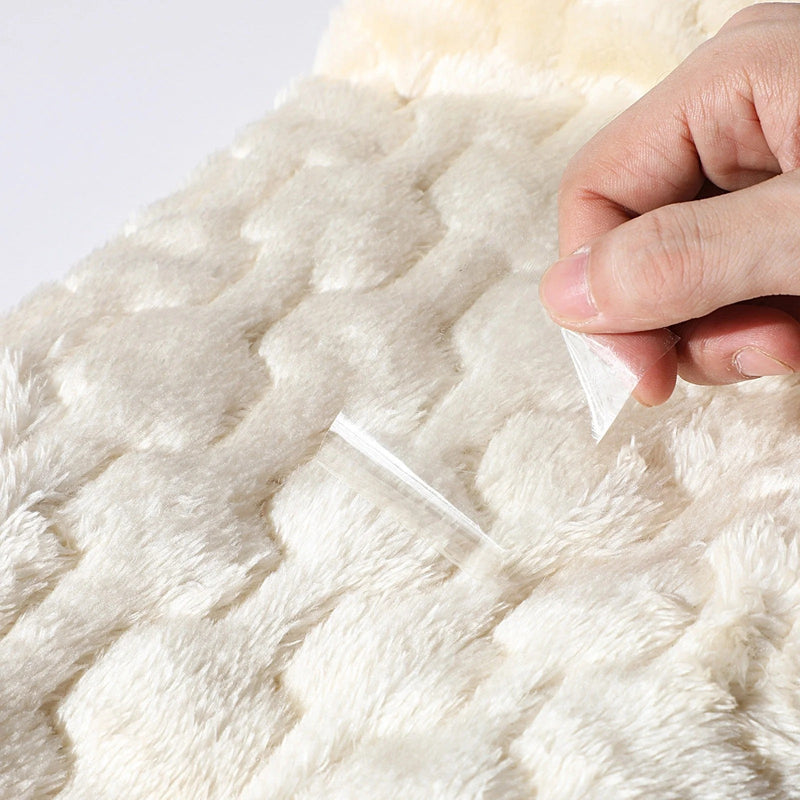 Sherpa fleece die niet pluist